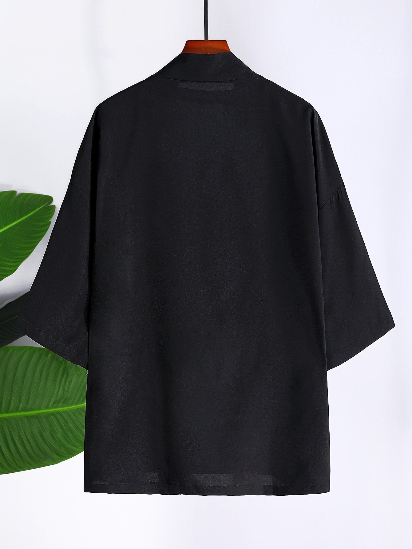 Men Solid Drop Kimono