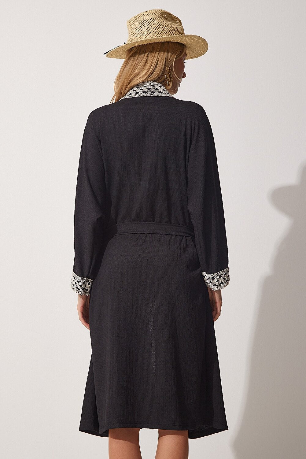 Happiness İstanbul Kimono & Caftan - Black - Regular fit Selling fast - Vector25P