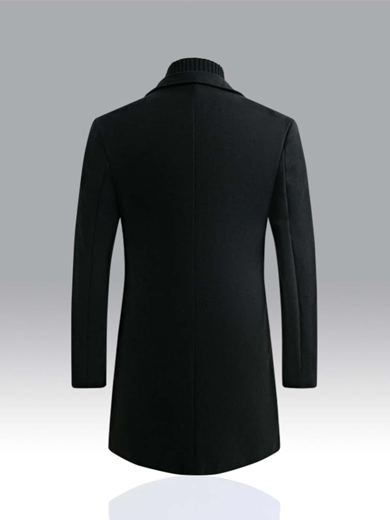 Manfinity Homme Men 1Pc Lapel Collar Single Breasted Overcoat