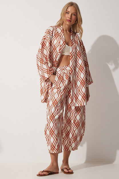 Happiness İstanbul Kimono & Caftan - Orange - Regular fit Selling fast - Vector25P