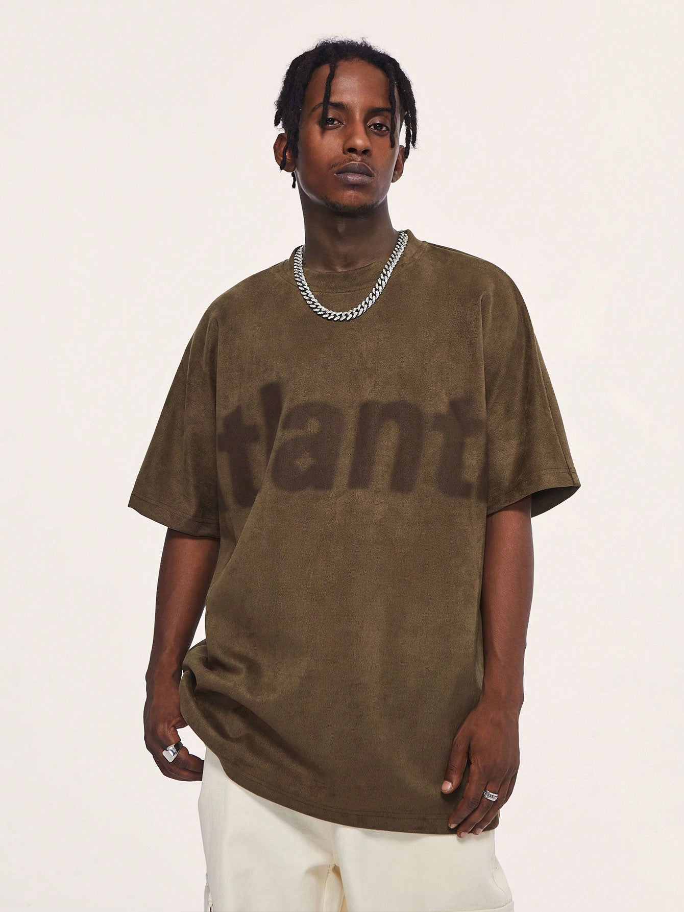 Men Letter Graphic Drop Shoulder Tee